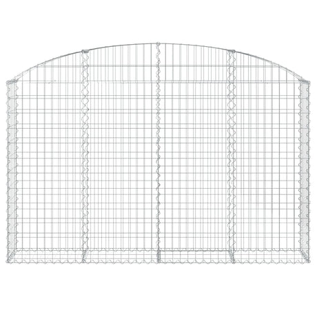 Vidaxx Gabione gewölbt 200x30x120 140 cm verzinktes Eisen