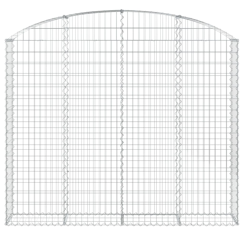 Vidaxl Schanskorf Gewölbe 200x30x160 180 cm verzinktes Eisen