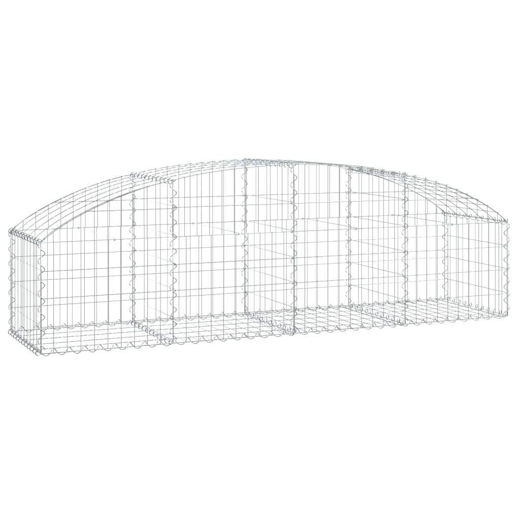 VidaXL Schanskorf vaulted 200x50x40 60 cm galvanized iron