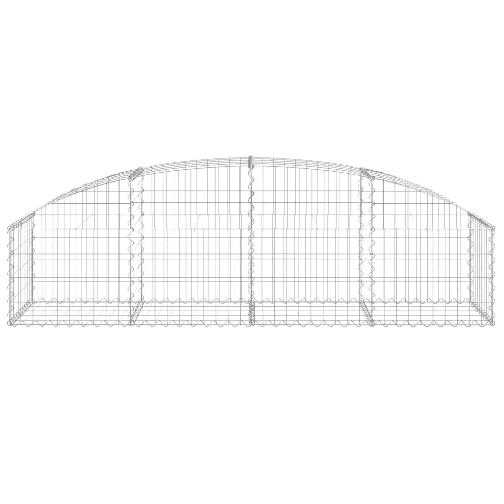 VidaXL Schanskorf vaulted 200x50x40 60 cm galvanized iron