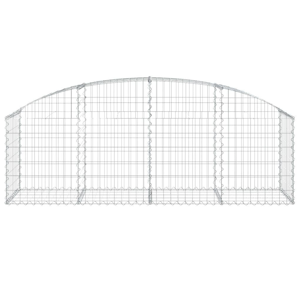 Vidaxx Gabione gewölbt 200x50x60 80 cm verzinktes Eisen