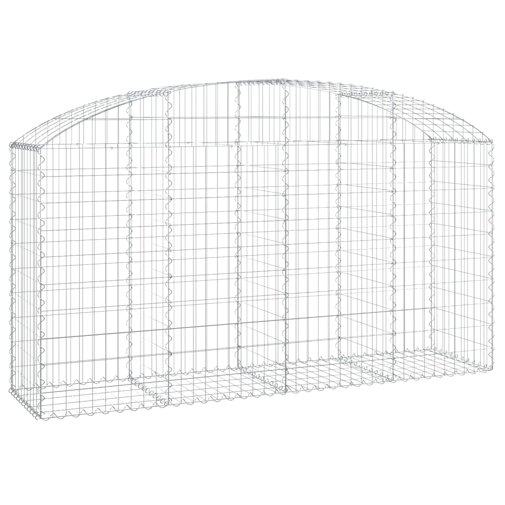 Vidaxx Gabione gewölbt 200x50x100 120 cm verzinktes Eisen