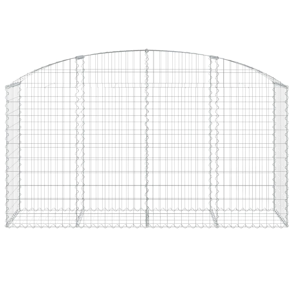 Vidaxx Gabione gewölbt 200x50x100 120 cm verzinktes Eisen