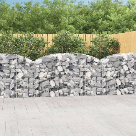 Vidaxx Gabione gewölbt 200x50x100 120 cm verzinktes Eisen