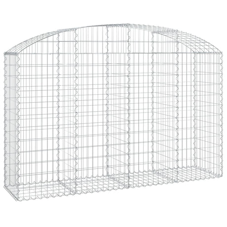 Vidaxx Gabione gewölbt 200x50x120 140 cm verzinktes Eisen