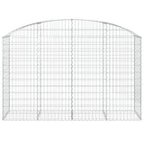 Vidaxl shananskorf vaulted 200x50x120 40 cm Galavaniséiert Eisen