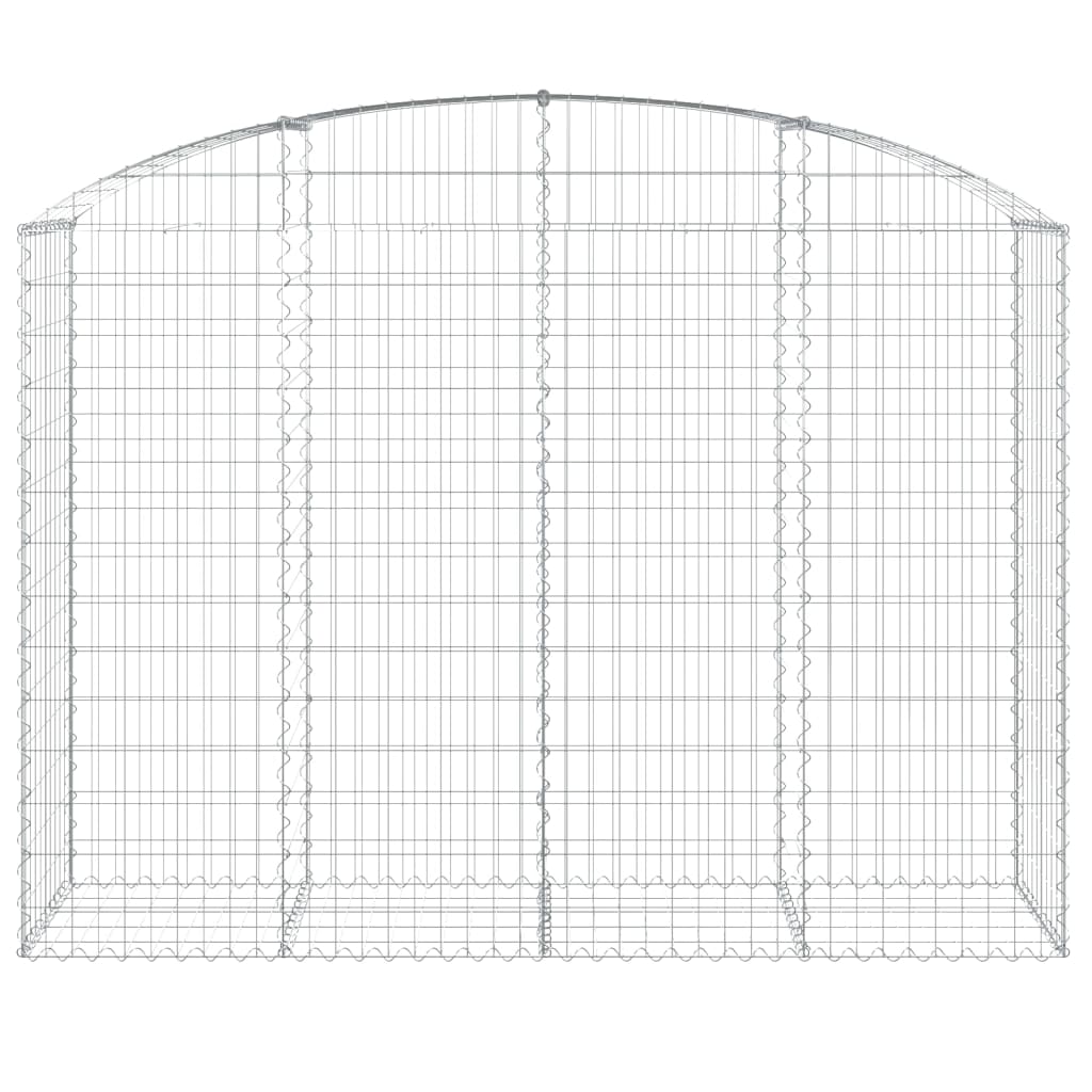 Vidaxl Schanskorf Vaunted 200x50x140 160 cm Galvaniserat järn