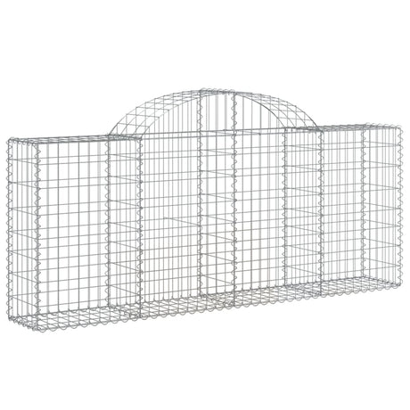 Vidaxx Gabione gewölbt 200x30x80 100 cm verzinktes Eisen