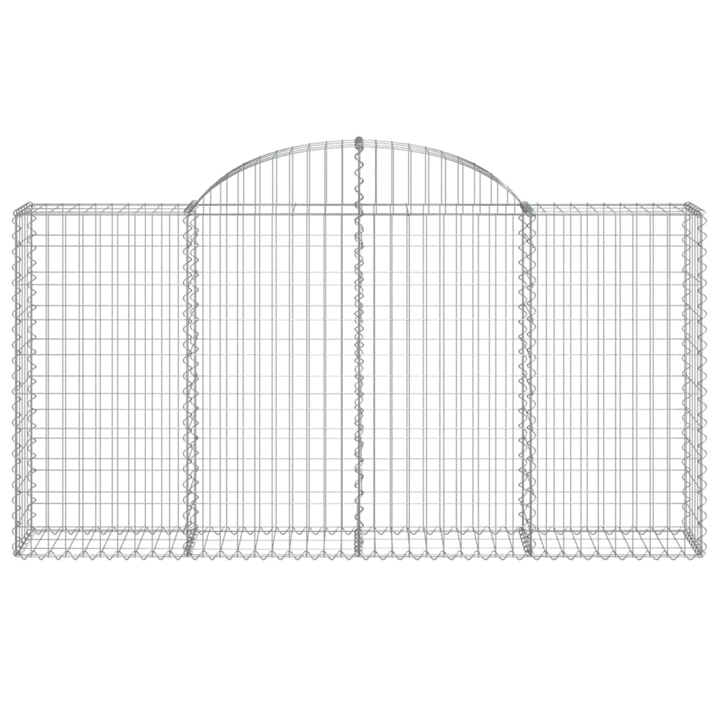 Vidaxx Gabione gewölbt 200x30x100 120 cm verzinktes Eisen
