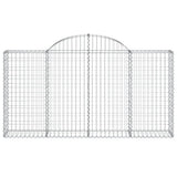 Vidaxx Gabione gewölbt 200x30x100 120 cm verzinktes Eisen
