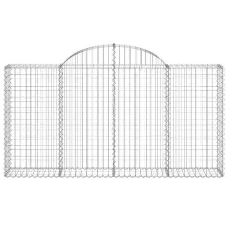 Vidaxx Gabione gewölbt 200x30x100 120 cm verzinktes Eisen