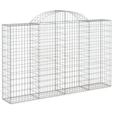 Vidaxx Gabione gewölbt 200x30x120 140 cm verzinktes Eisen