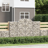 Vidaxx Gabione gewölbt 200x30x120 140 cm verzinktes Eisen