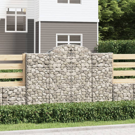 Vidaxx Gabione gewölbt 200x30x140 160 cm verzinktes Eisen