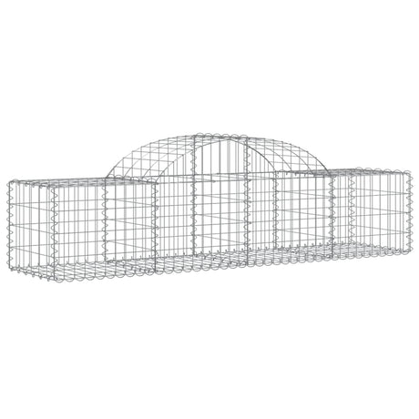 Vidaxx Gabione gewölbt 200x50x40 60 cm verzinktes Eisen