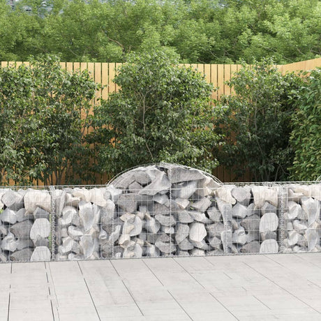 Vidaxx Gabione gewölbt 200x50x60 80 cm verzinktes Eisen