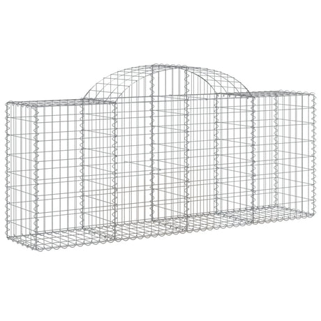 Vidaxx Gabione gewölbt 200x50x80 100 cm verzinktes Eisen