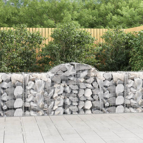 Vidaxx Gabione gewölbt 200x50x80 100 cm verzinktes Eisen