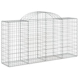 Vidaxx Gabione gewölbt 200x50x100 120 cm verzinktes Eisen
