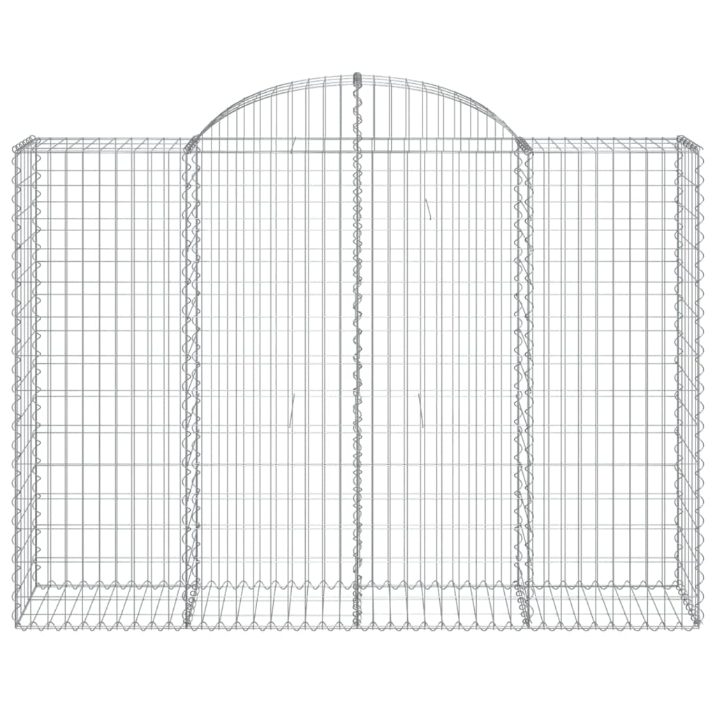 Vidaxl Schanskorf abovedado 200x50x140 160 cm de hierro galvanizado