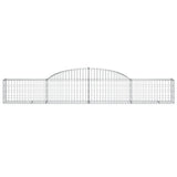 Vidaxx Gabione gewölbt 300x30x40 60 cm verzinktes Eisen