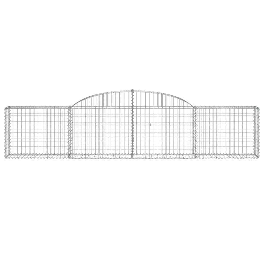Vidaxx Gabione gewölbt 300x30x60 80 cm verzinktes Eisen