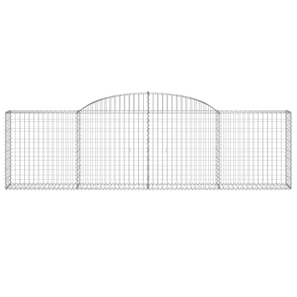 Vidaxx Gabione gewölbt 300x30x80 100 cm verzinktes Eisen