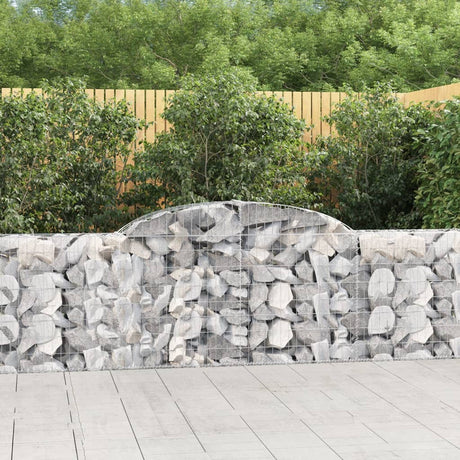 Vidaxx Gabione gewölbt 300x30x80 100 cm verzinktes Eisen
