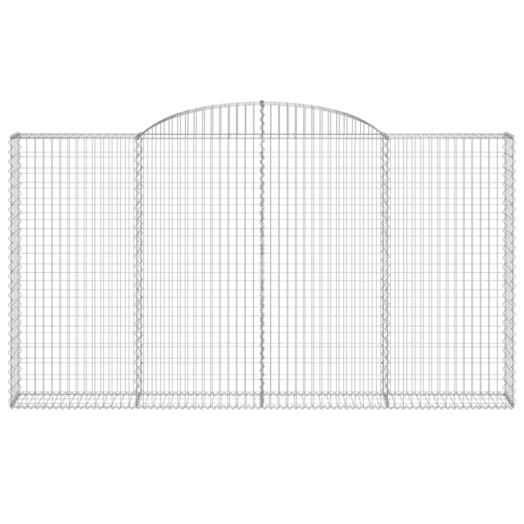 Vidaxl Schanskorf Gewölbe 300x30x160 180 cm verzinktes Eisen