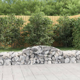 Vidaxx Gabione gewölbt 300x50x40 60 cm verzinktes Eisen