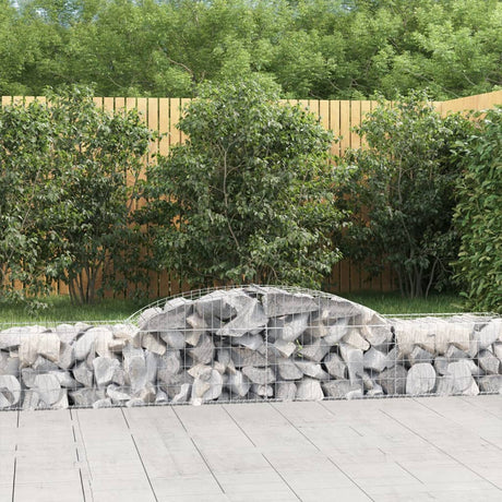 Vidaxx Gabione gewölbt 300x50x40 60 cm verzinktes Eisen