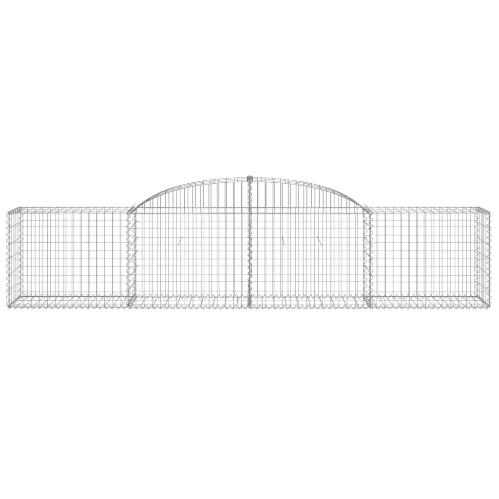 Vidaxx Gabione gewölbt 300x50x60 80 cm aus verzinktem Eisen