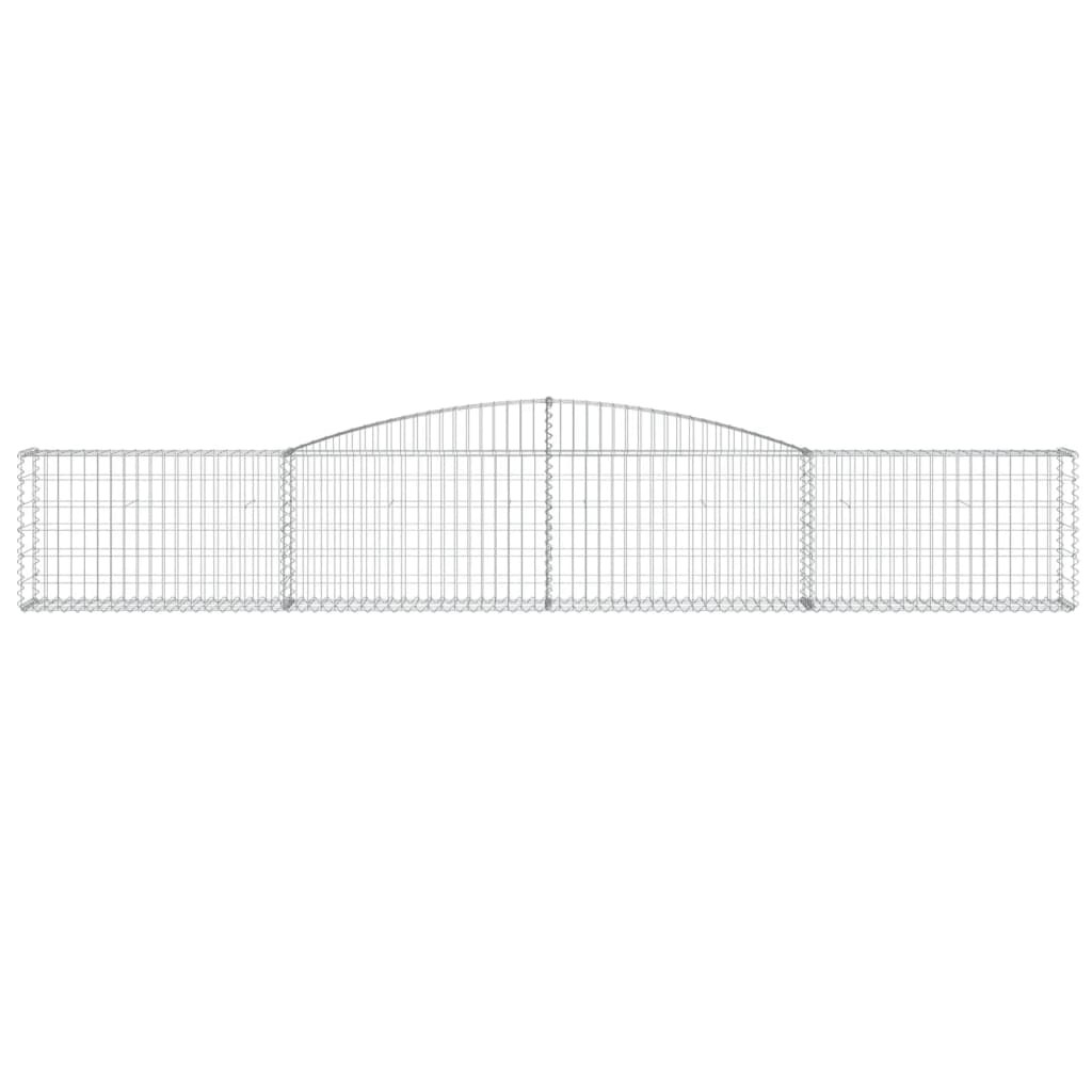 Vidaxx Gabione gewölbt 400x30x60 80 cm verzinktes Eisen