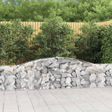 Vidaxx Gabione gewölbt 400x30x60 80 cm verzinktes Eisen