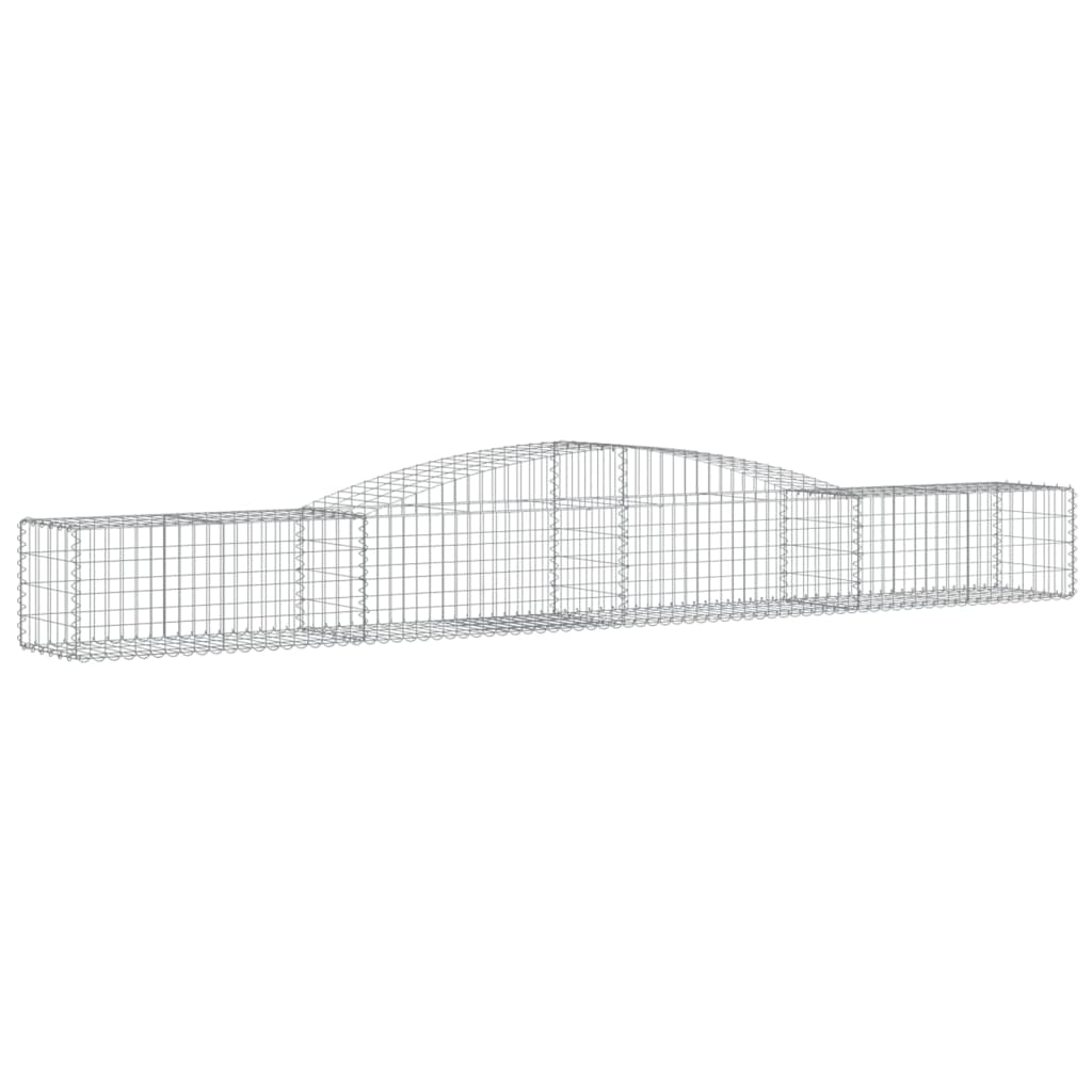 Vidaxx Gabione gewölbt 400x50x40 60 cm verzinktes Eisen
