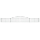 Vidaxx Gabione gewölbt 400x50x40 60 cm verzinktes Eisen