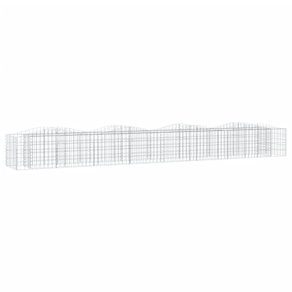 Vidaxx Gabionengewölbe erhöht 400x50x50 cm aus verzinktem Eisen