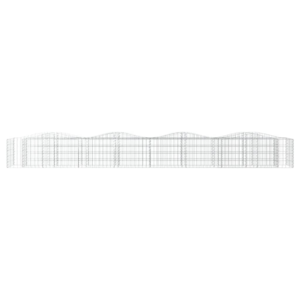 Vidaxx Gabionengewölbe erhöht 400x50x50 cm aus verzinktem Eisen