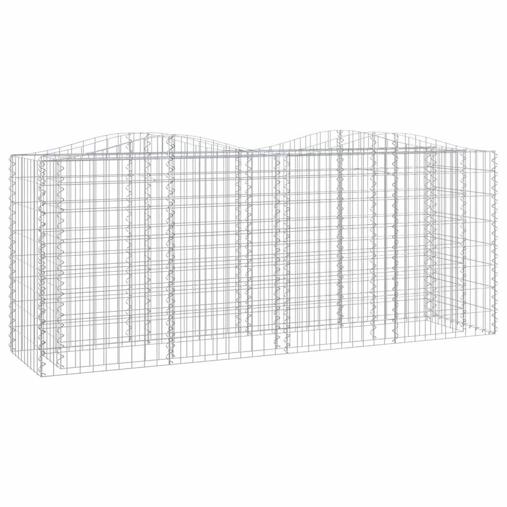 Vidaxx Gabionengewölbe erhöht 200x50x100 cm aus verzinktem Eisen