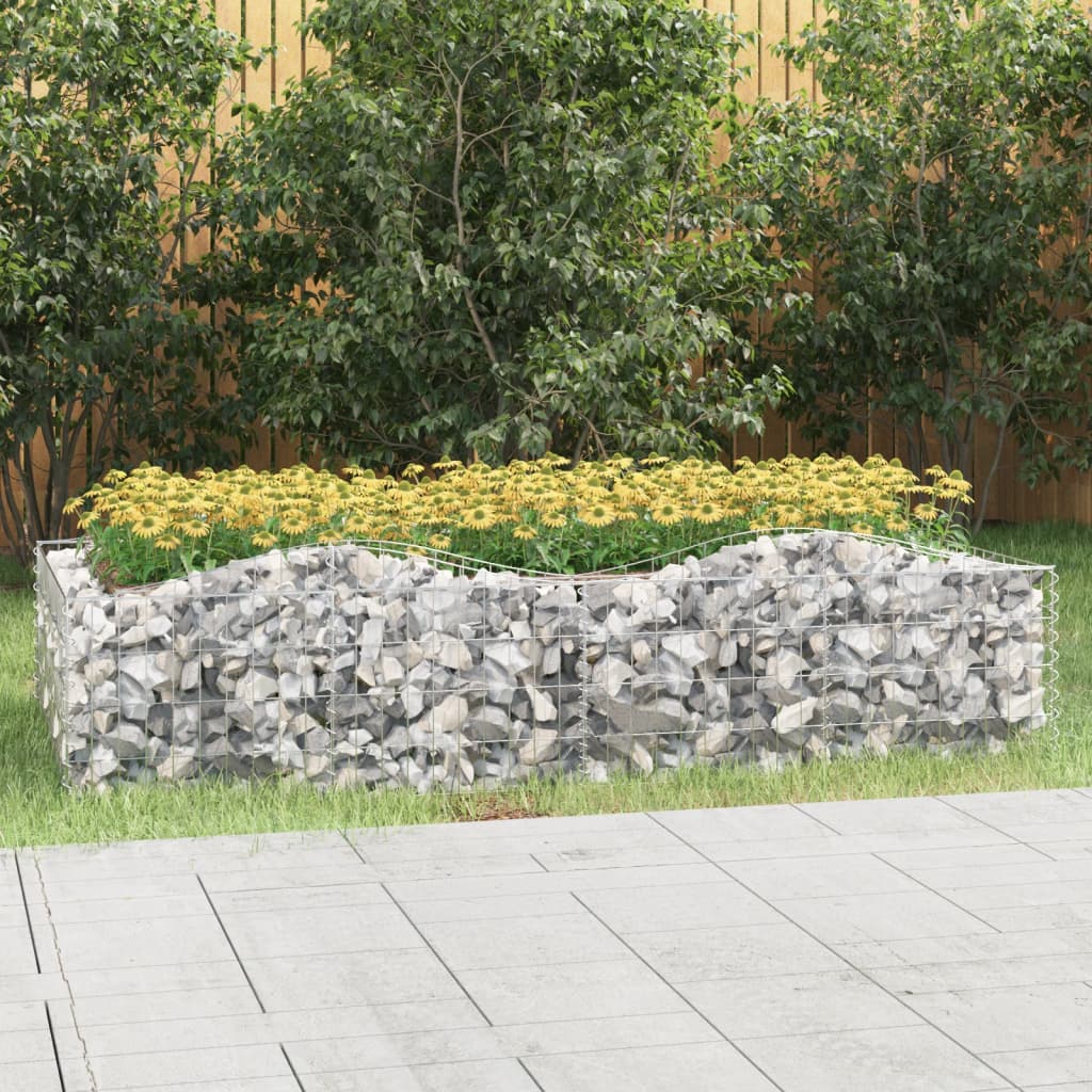Vidaxx Gabionengewölbe erhöht 200x100x50 cm aus verzinktem Eisen