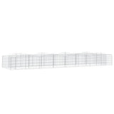 Vidaxx Gabionengewölbe erhöht 400x100x50 cm aus verzinktem Eisen