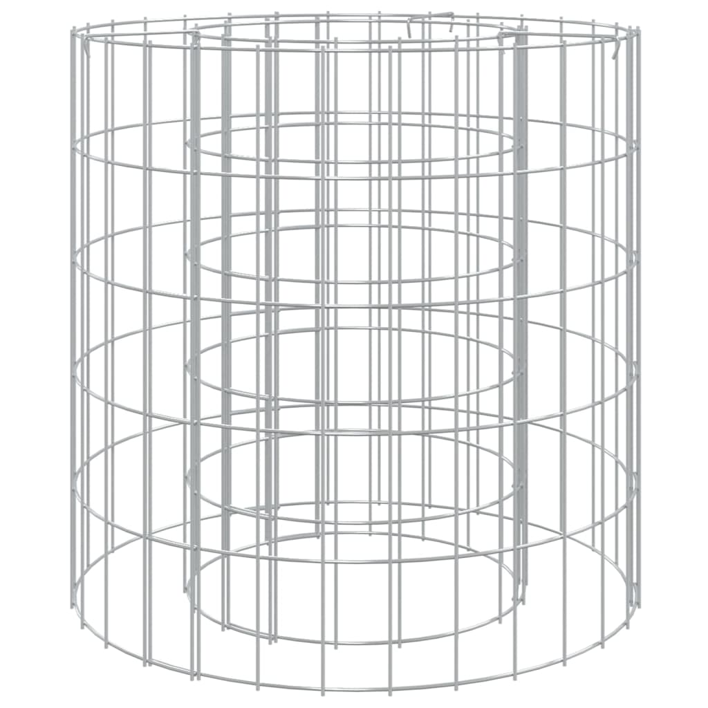 Vidaxl Gabionen-Feuerstelle ø 50 cm aus verzinktem Eisen
