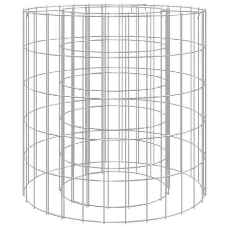 Vidaxl Gabionen-Feuerstelle ø 50 cm aus verzinktem Eisen
