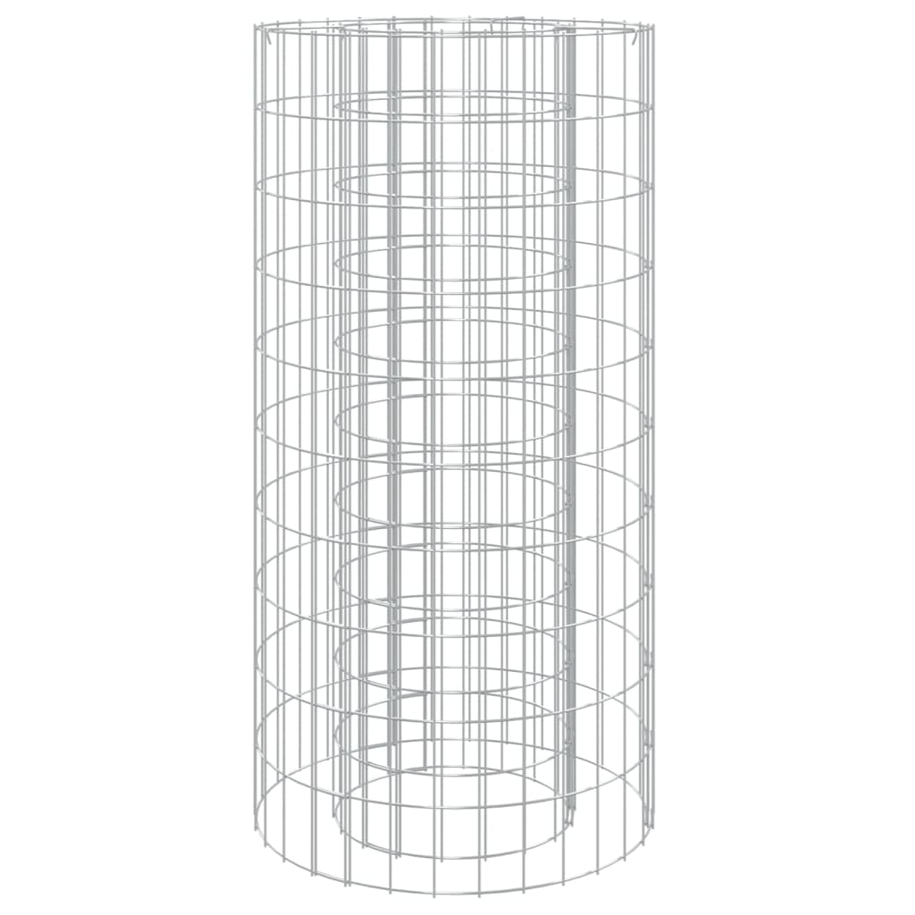 Vidaxl Gabionen-Feuerstelle ø 50 cm aus verzinktem Eisen