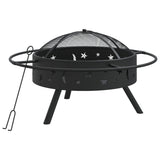 Kamin vidaxl s poker xxl 70 cm jeklo