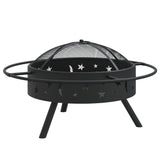 Kamin vidaxl s poker xxl 70 cm jeklo