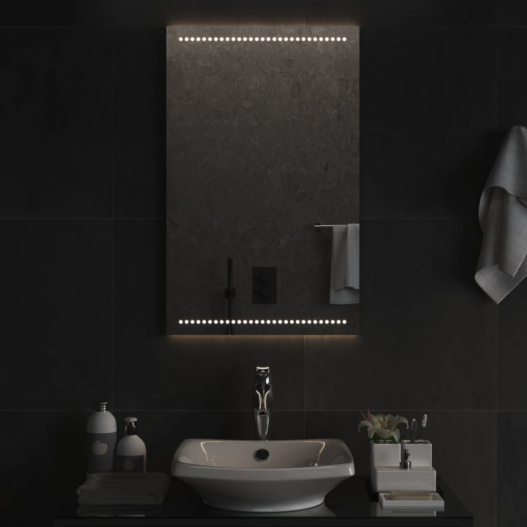 Vidaxl badkamerspiegel led 50x80 cm