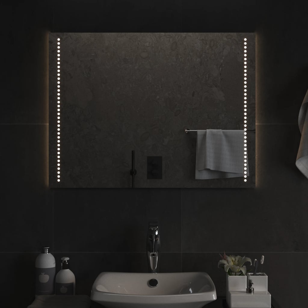 Vidaxl badkamerspiegel led 60x80 cm