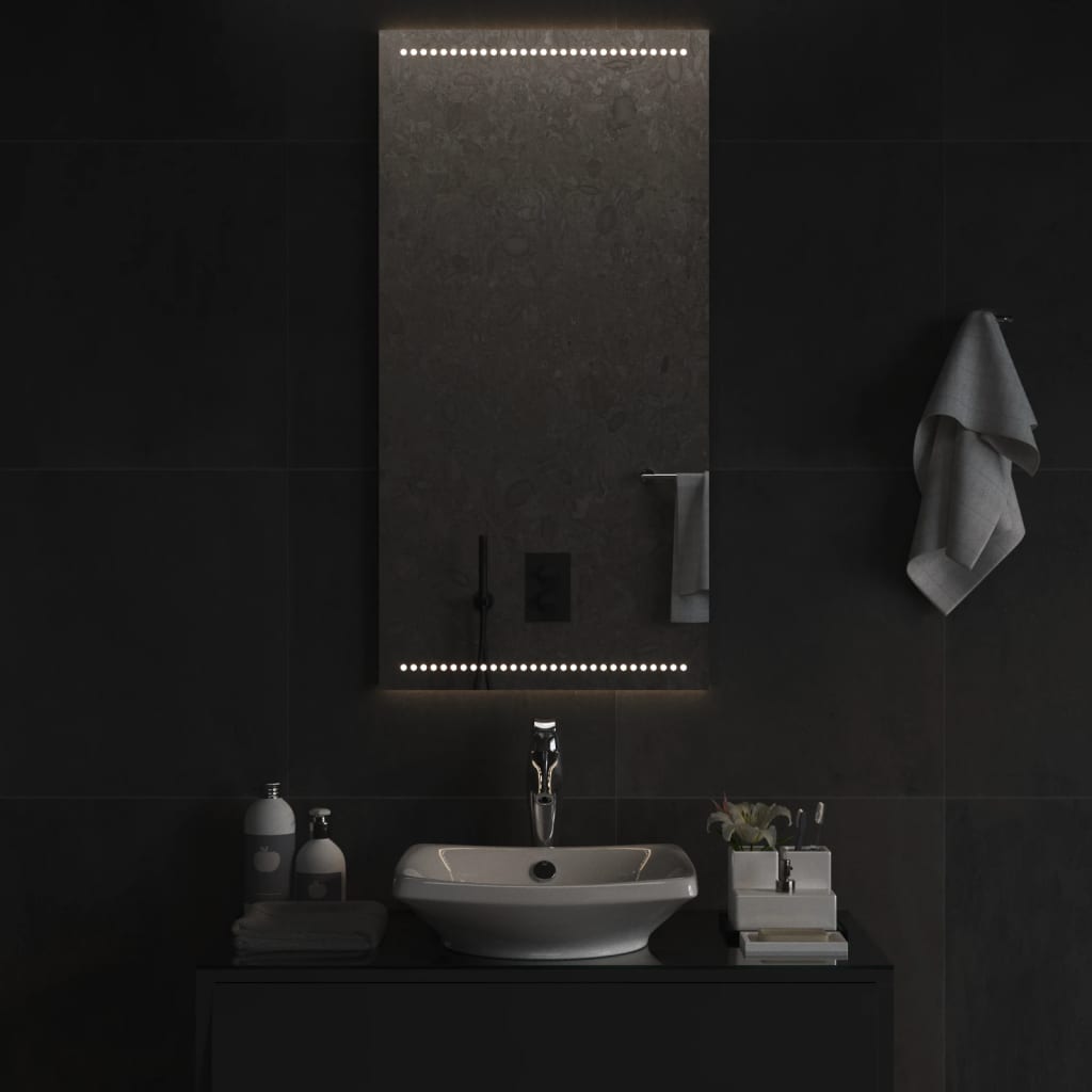 Vidaxl badkamerspiegel led 50x100 cm