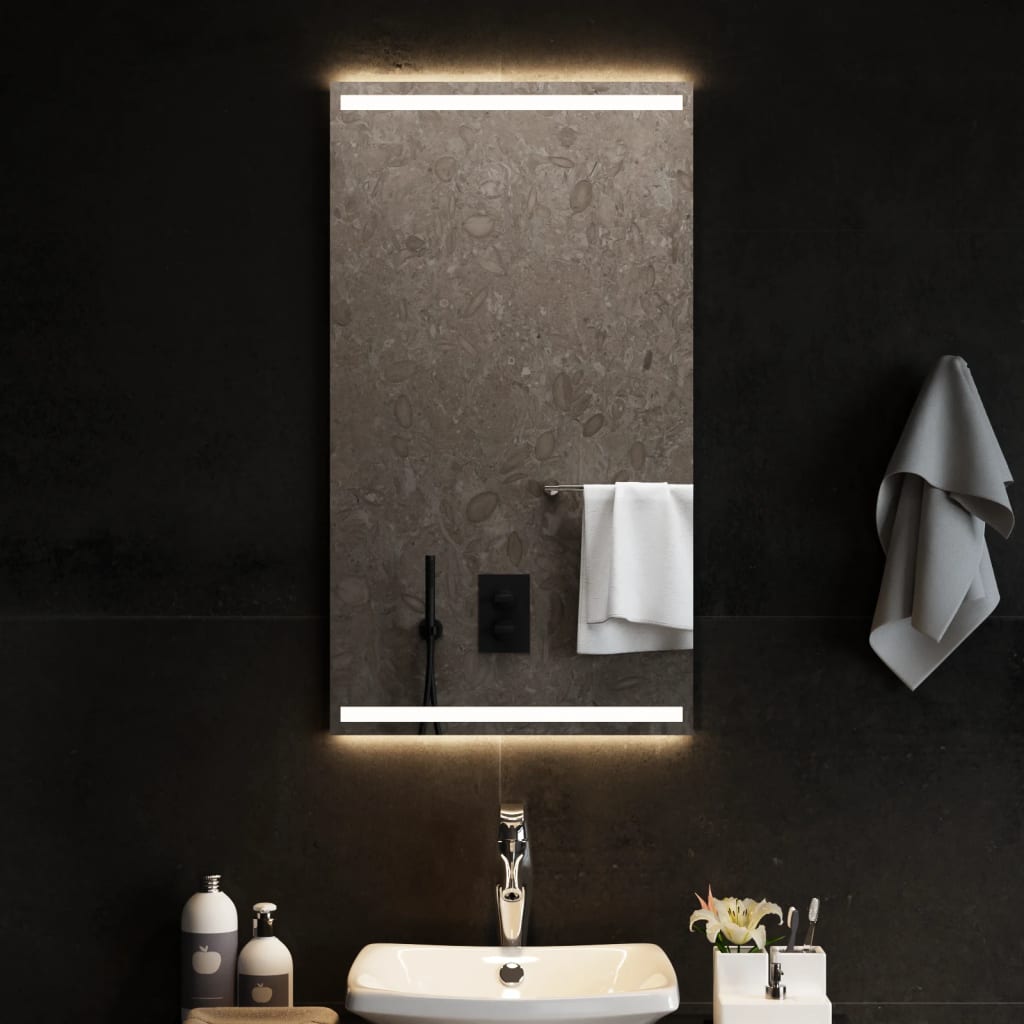 Miroir de salle de bain Vidaxl LED 50x90 cm